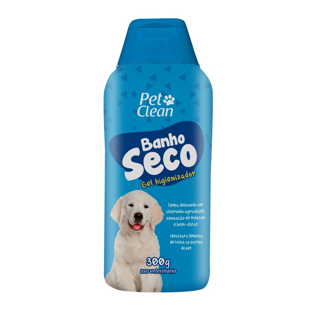 Banho a seco Gel Higienizador para Cachorro e Gato  Pet Clean
