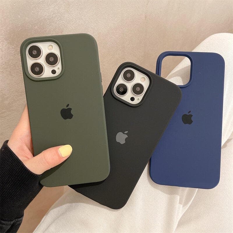 Capa De Silicone Original De Luxo Para iPhone 15 14 13 12 11 Pro Max 14 15 Plus