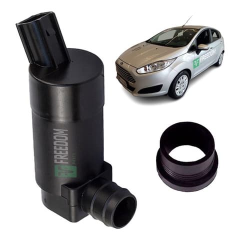 Bomba Esguicho Água Ford Fusion Focus New Fiesta Volvo S40 S60 S80 1996 a 2018 12V com 1 Saida Bico Grosso Novo