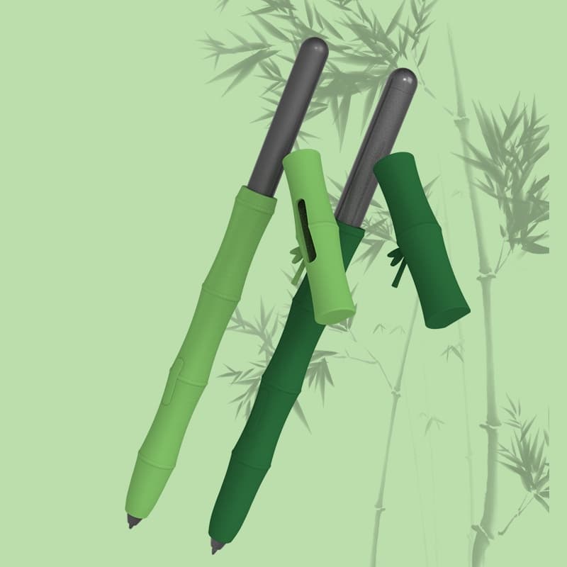 Capa De Bambu Para Samsung Galaxy S Pen Tab S10 S9 S8 S7 FE Plus Ultra S6 Lite Planta Verde Manga De Silicone Macio Prot
