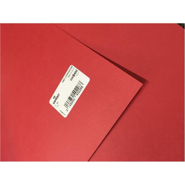 Papel vivaldi 185g Canson vermelho escuro 50X65cm