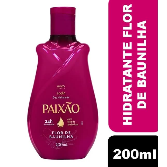 Loção Deo Hidratante Flor de Baunilha 200ml Paixão