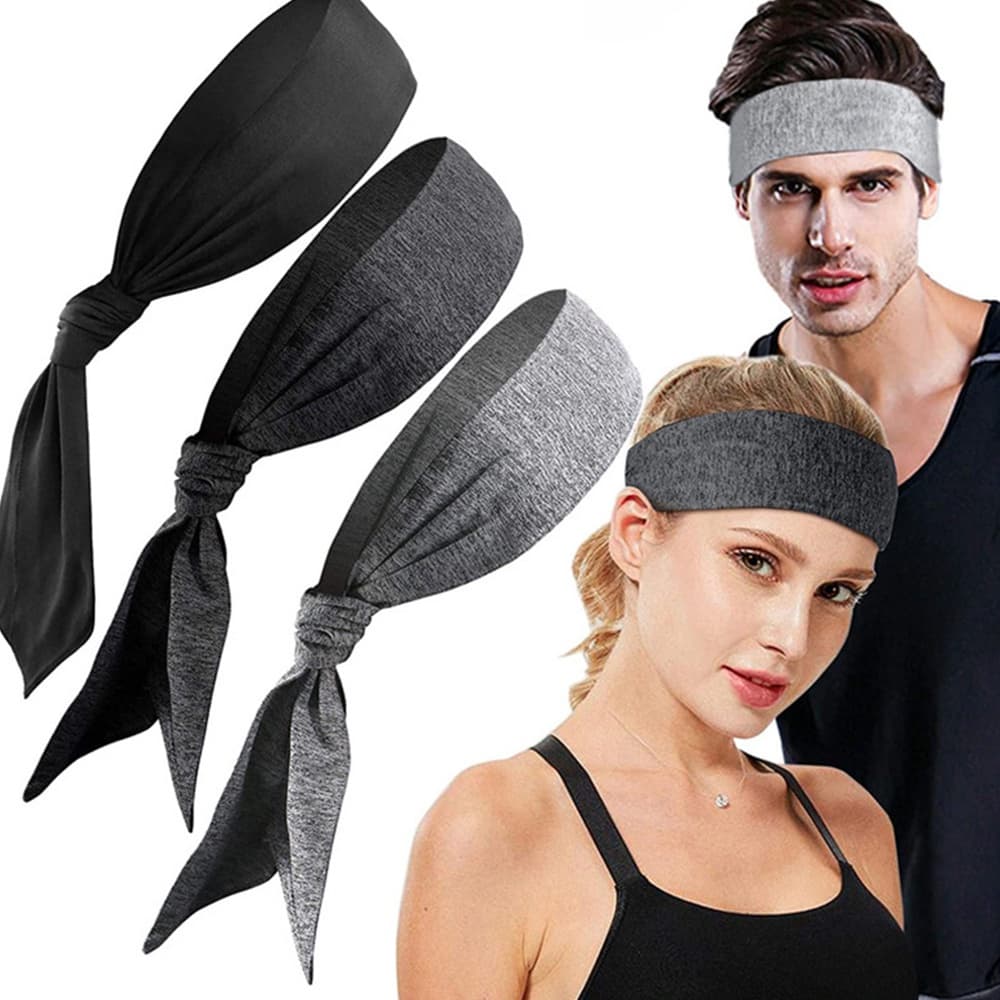 Esportes Estiramento Bandana Tênis Masculino , Feminino Sweatband Atlético Faixa De Cabelo Basquete Correndo Treino Suor