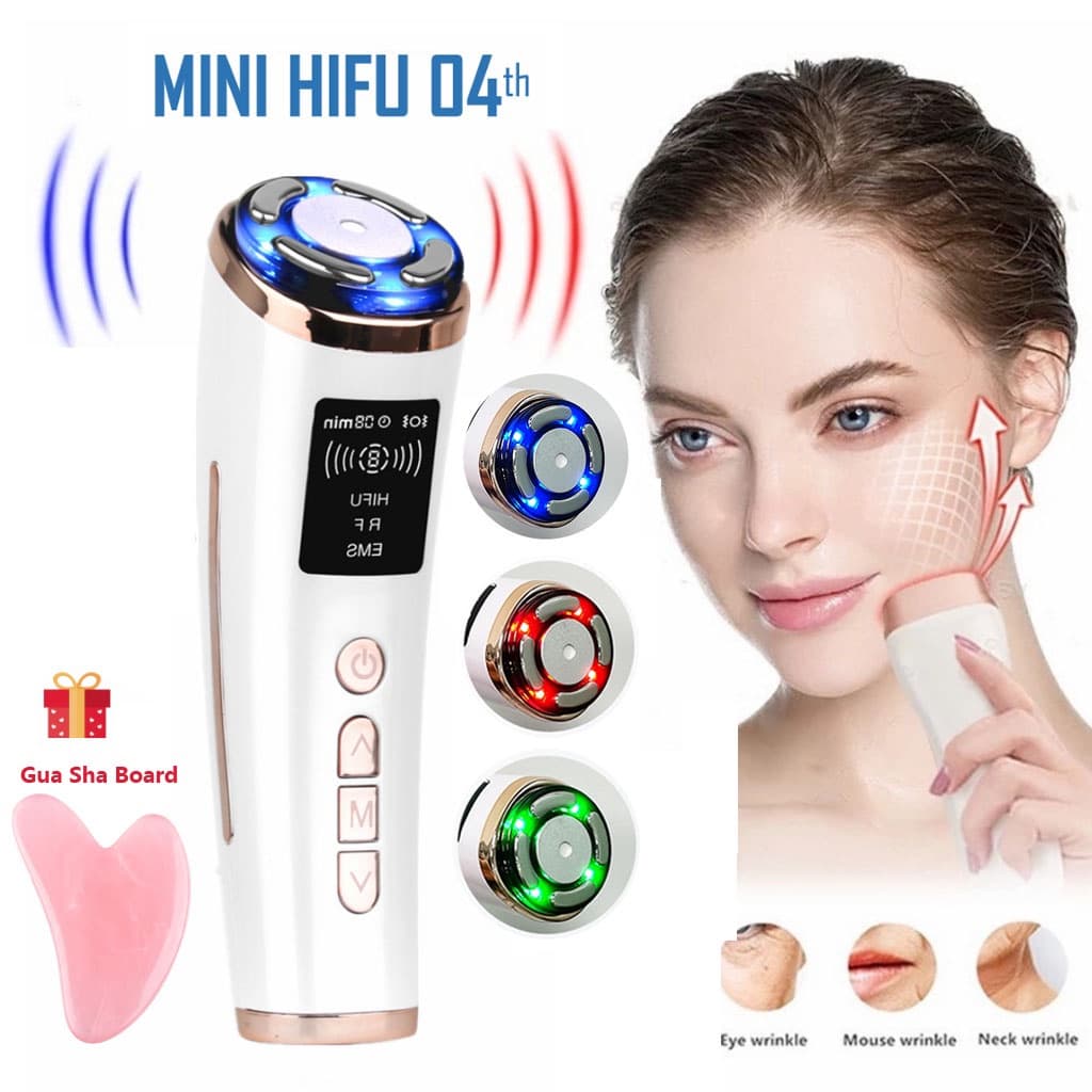 Mini HiFu 2.0 Ultra-Som RF EMS Microcorrente De Elevação Facial Anti-Rugas Cuidados Com A Pele Massager SPA Dispositivo De Beleza