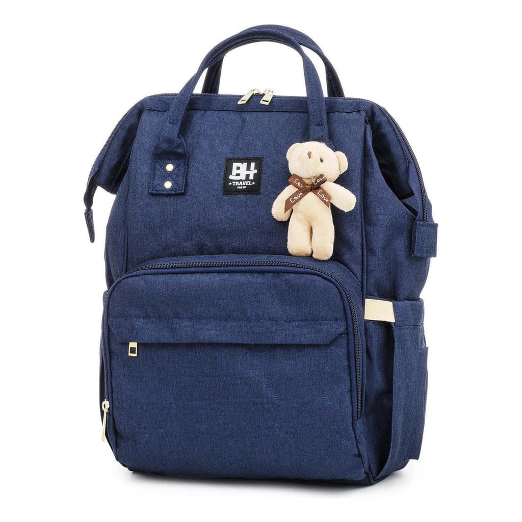 Mochila Maternidade BH Travel Impermeável Térmica Azul Marinho