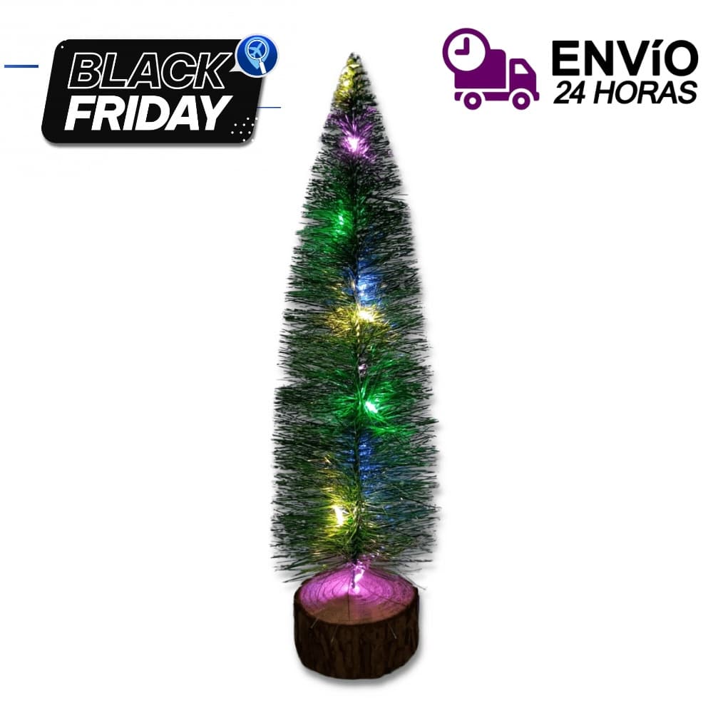 Árvore De Natal De Mesa 31cm Led Com 3 Variações De Pisca