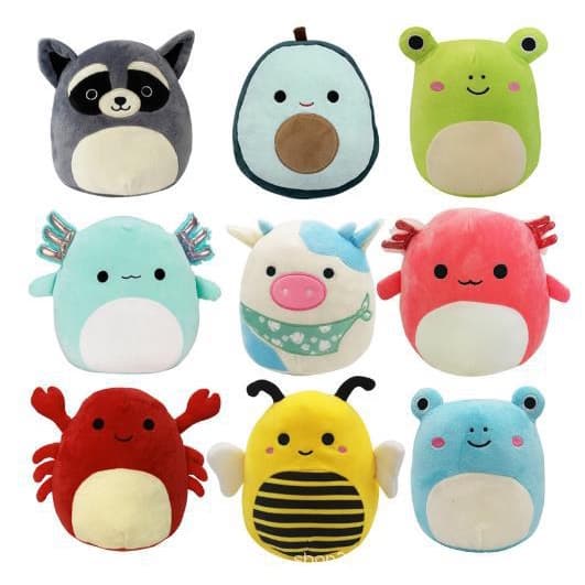 New Squishmallow Bat Vaca Travesseiro Boneca De Pelúcia Brinquedo Macio Bonito Brinquedos Travesseiro Presente De Aniversário