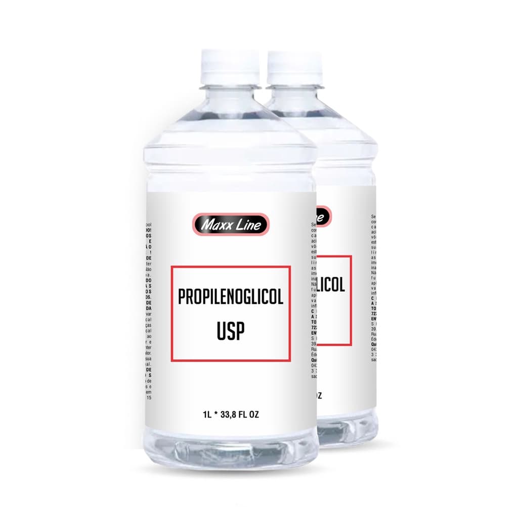 Propilenoglicol Kit 2 Unidades 1L - Diluente para Fixação de Aromatizadores, Perfumes e Água Perfumada