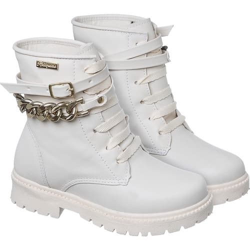 Bota Infantil Feminina Coturno Menina Sola Alta Corrente
