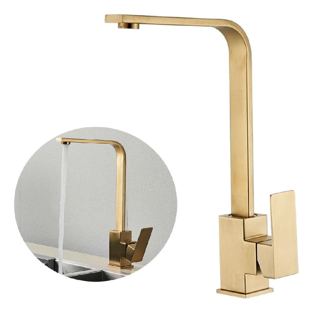 Torneira Gourmet Cozinha Monocomando Misturador Dourada
