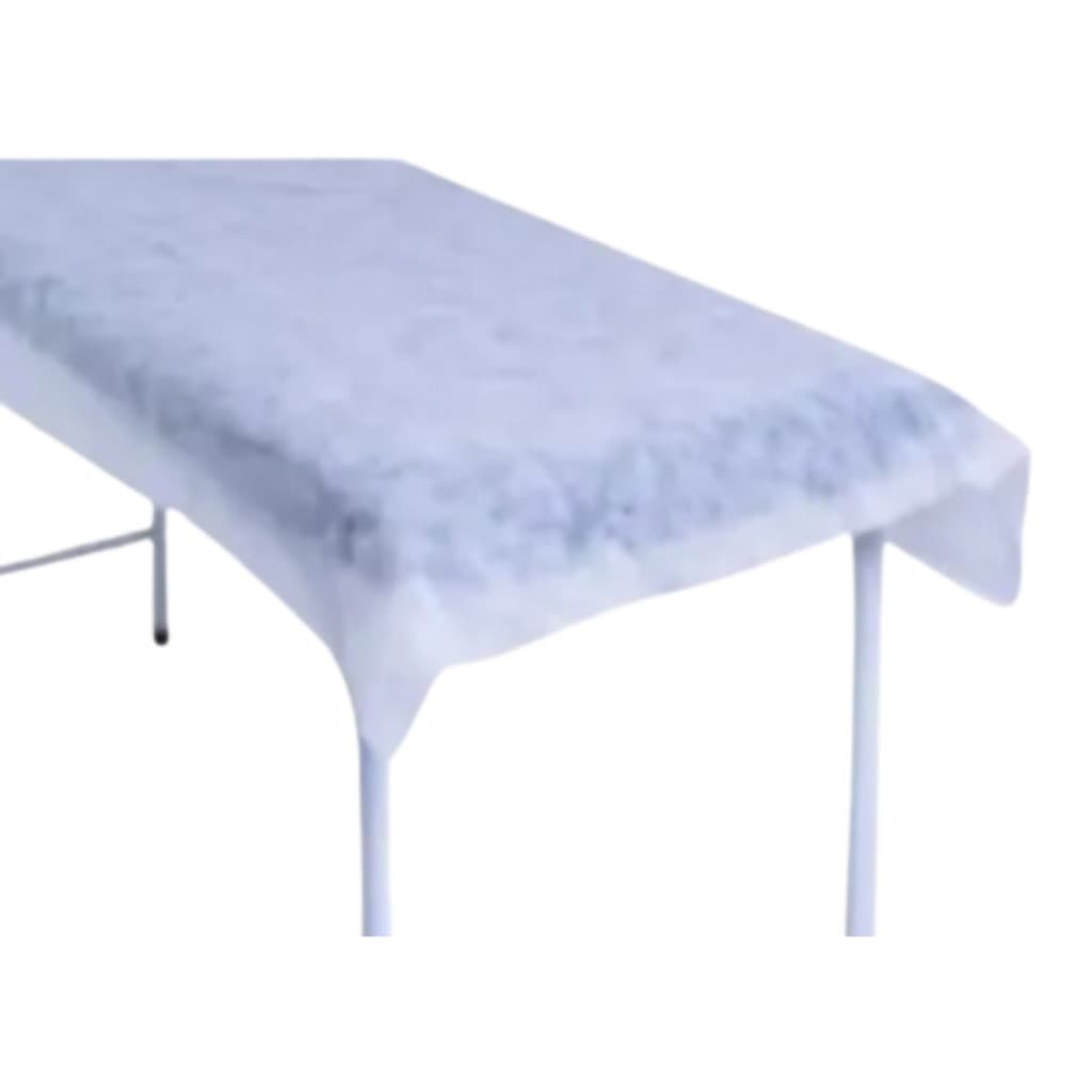 Lençol sem Elástico Higipratic - Pacote com 12 Unidades - Branco (2,15m x 0,90m)
