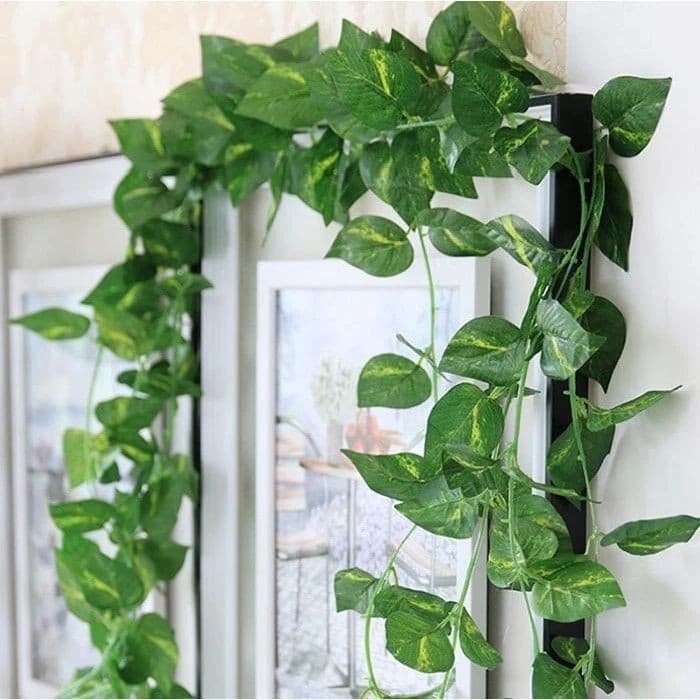 Kit 4 Metros Folhagem Pendente Trepadeira Planta Artificial Flores Artificiais Para Decoração Ramos Enfeite