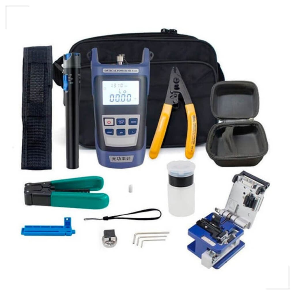 Kit De Manutenção Fibra Óptica 8 Peças Conectores Profissional Alta Qualidade