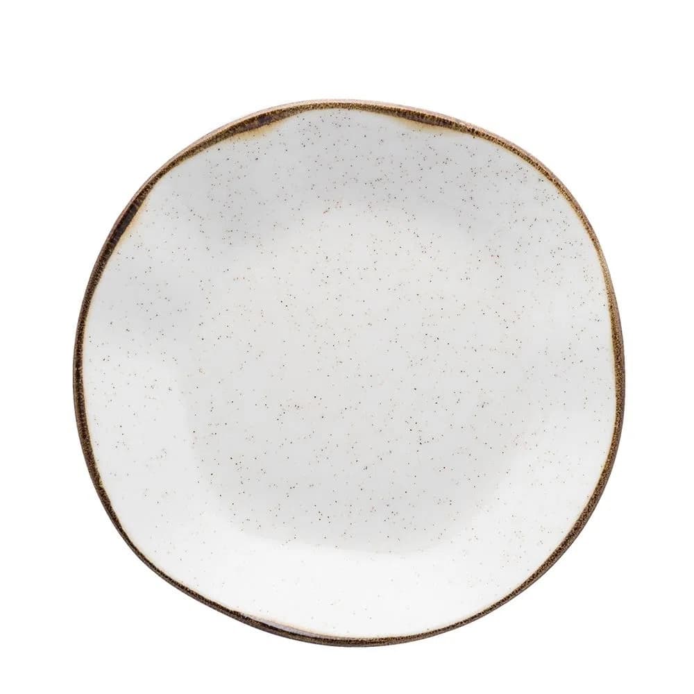 1 Prato Fundo Ryo Maresia Areia 22,5cm Oxford Porcelana Areia Linha Completa Premium Elegante