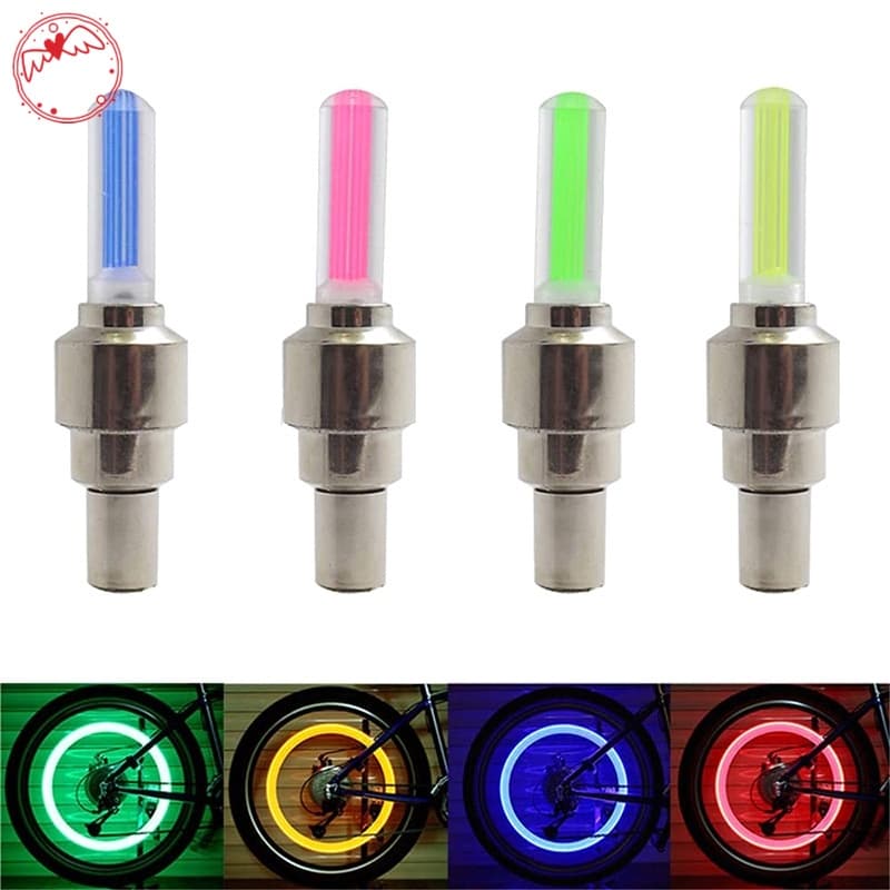 2Kit  Bicos Pinos Pneu Led Efeito Neon Carro Bike Moto DGE