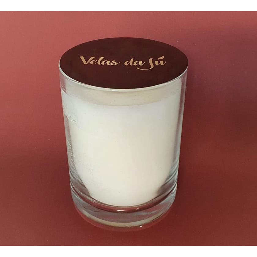 Vela Aromatica Perfumada De Erva-doce Com Tampa De Madeira