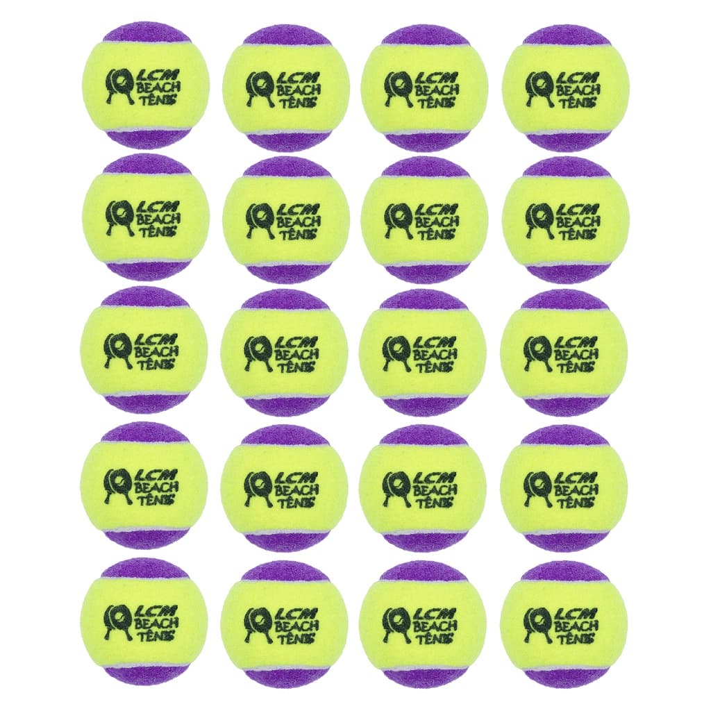KIT 20 Bolas Beach Tennis Bolinha Tênis Praia LCM ROXO