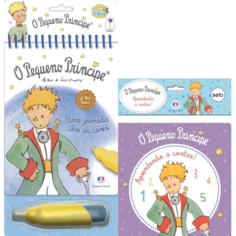 Livro O Pequeno Príncipe - Uma Jornada com as Cores + Banho O Pequeno Príncipe - Aprendendo a contar