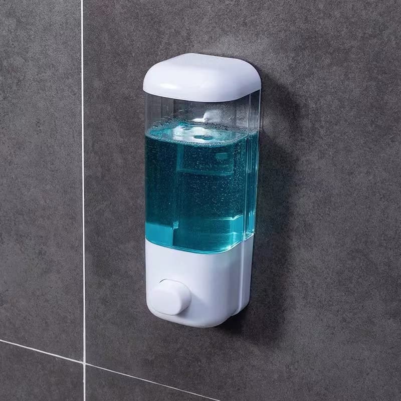Suporte Dispenser de Parede Sabonete Líquido Álcool Gel Detergente Saboneteira Plástico Ventosa 500ML