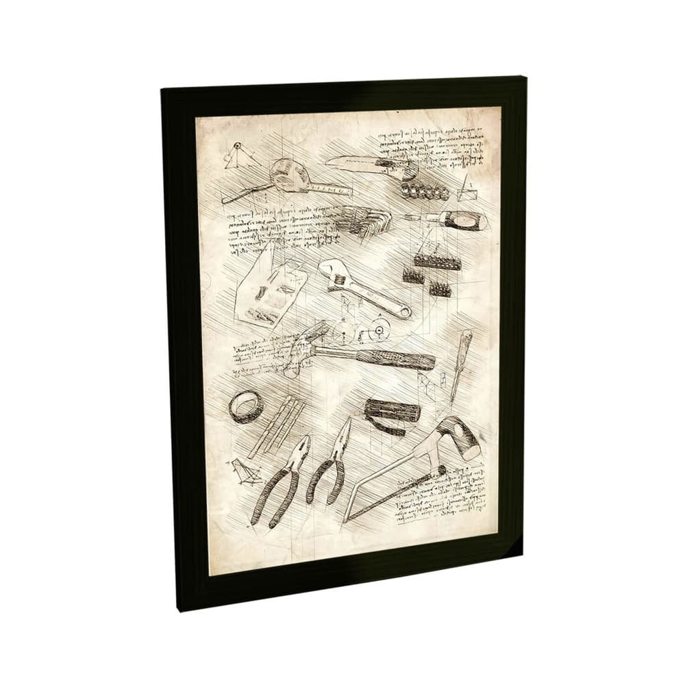 Quadro Decorativo Ferramentas Alicate Serra Trena