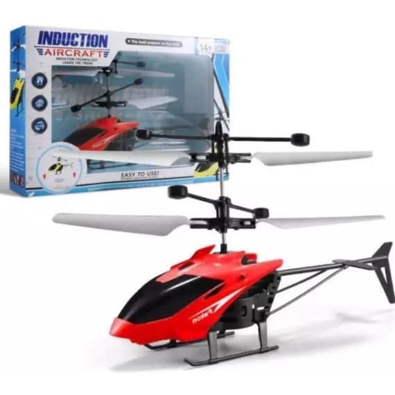 Helicóptero Infantil C/ Sensor Luz Mini Drone Recarregável