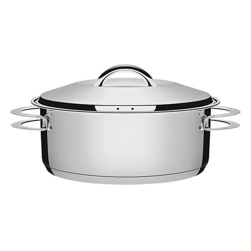 Caçarola Rasa Inox Fundo Triplo 28cm 7,1L  Solar Tramontina 62503/280