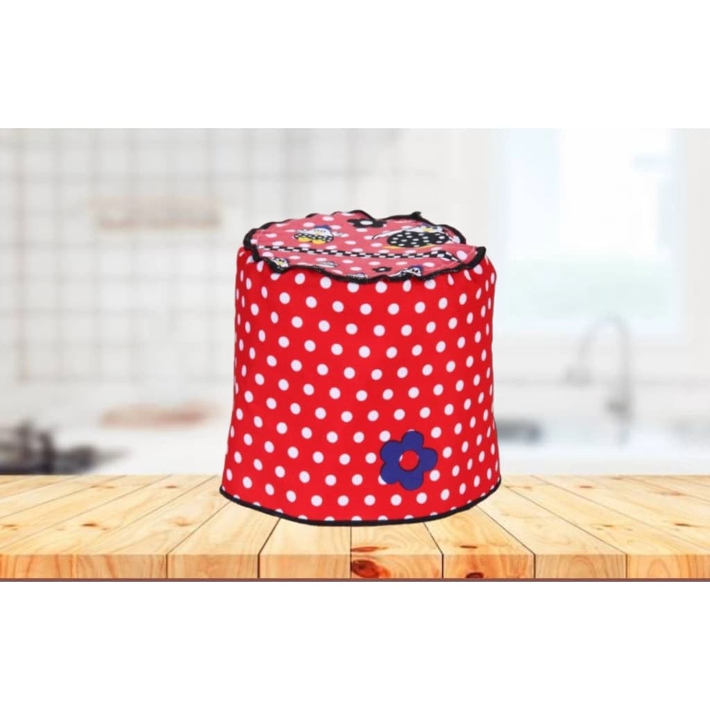 Capa para Panela de Arroz Elétrica 10 Xicaras Grande  Estampada Miranda vermelho