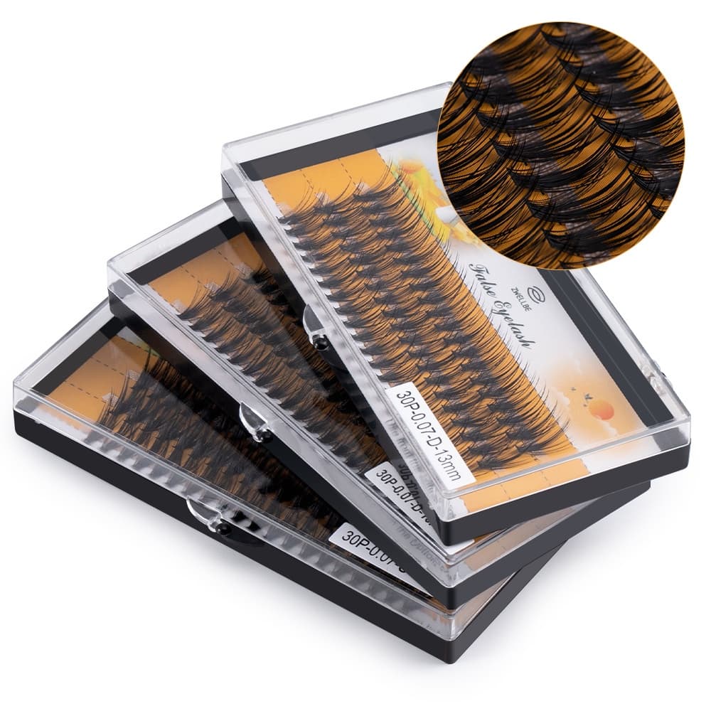 Cílios Tufos Sem Nó 30d Nesura Eyelash 0.07 D um / comprimento da mistura 10 -14mm Cílios Extensão De Maquiagem