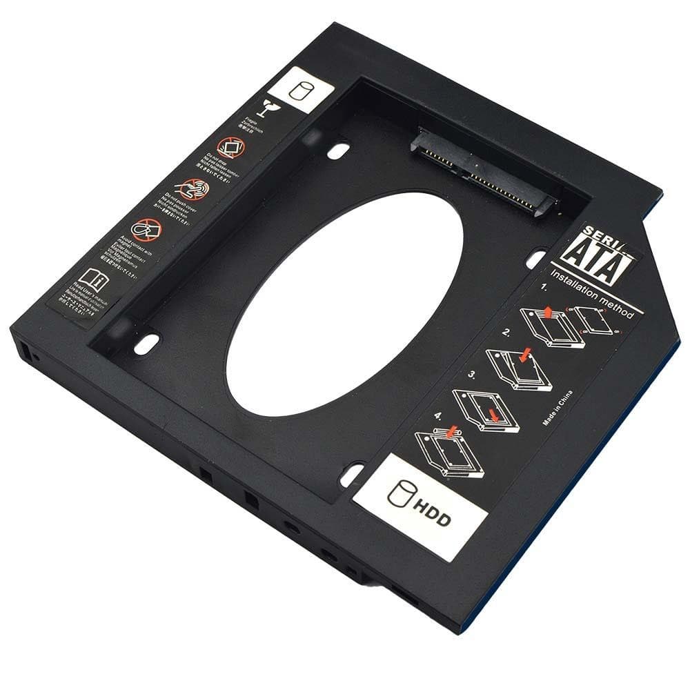 ADAPTADOR HDD SSD NOTEBOOK 12.7MM CD DVD