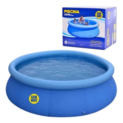 Piscina Inflável 2490 Litros Tamanho Grande Fácil De Montar