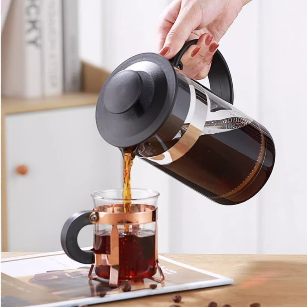 Cafeteira Prensa Francesa Cremeira 600ml Café Chá Em Vidro