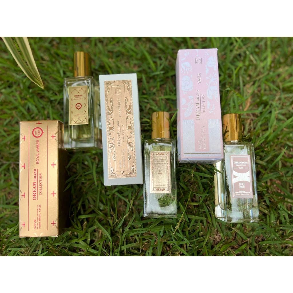 Dream Brand Yara Rosa - Fakhar Rose - Royal Amber- 30 ml   -Parfum Carnaval para Levar na Bolsa