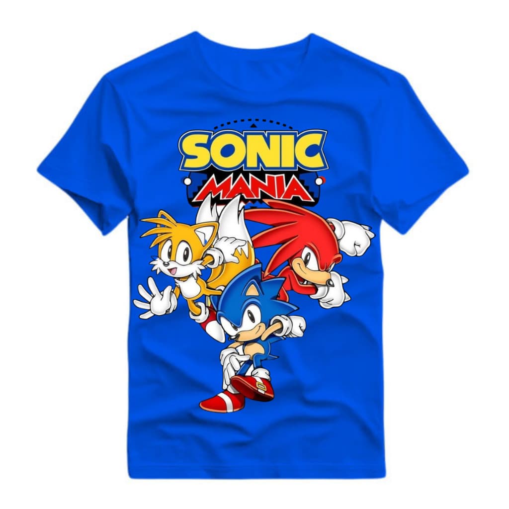 Camiseta Sonic Turma Menina e Menino do 4 ao 14 Promoção