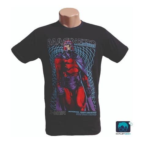 Camiseta Piticas - Infantil Adulto Magneto X-men Marvel