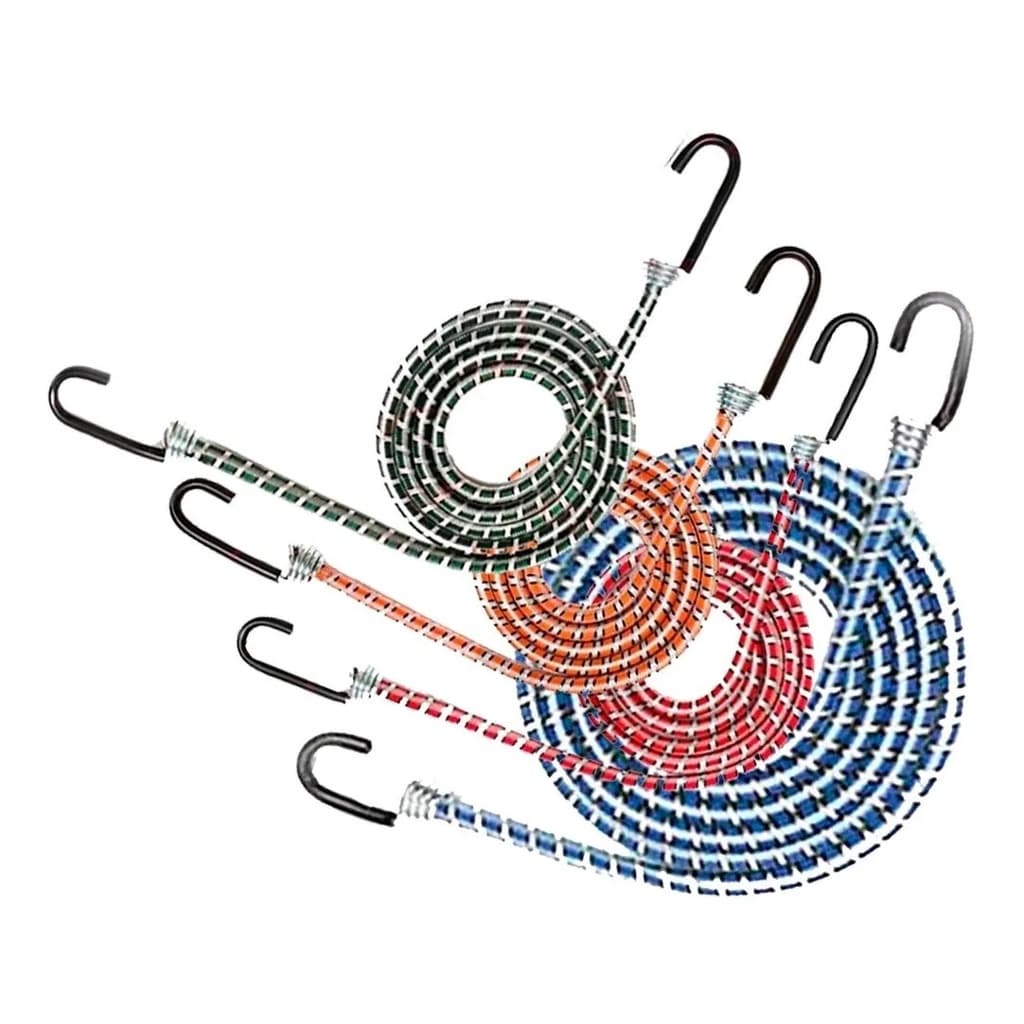 Kit 10 Elástico Extensor 1,0 m Corda Bagageiro Moto Bike G/F