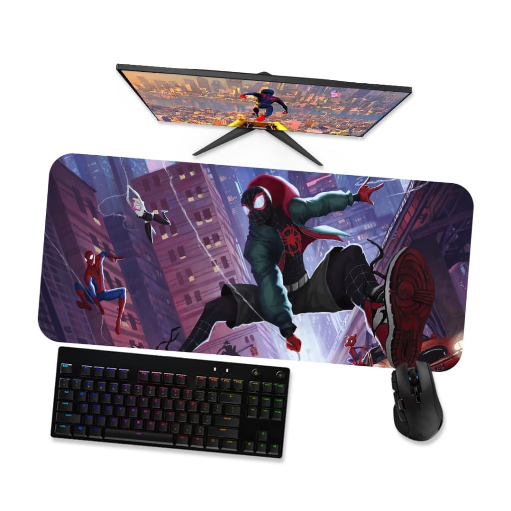 Mouse Pad Gamer GrandeMiles Morales Aranhaverso 4 90x40 80x40 60x40 70x30 45x40
