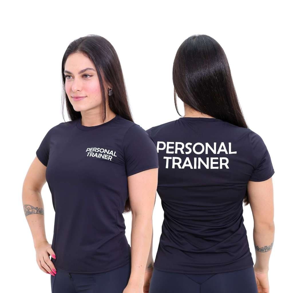 camiseta blusa camisa preta preto unissex PERSONAL TRAINER Plus Size G1 G2 G3 G4 G5