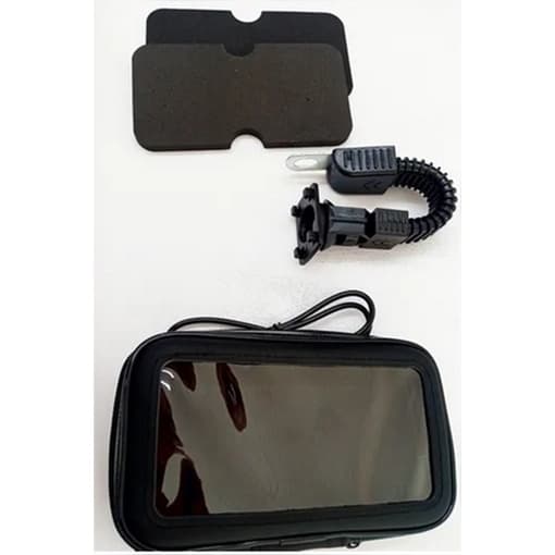 Suporte Celular Impermeável P/ Moto Com Usb P/ Retrovisor