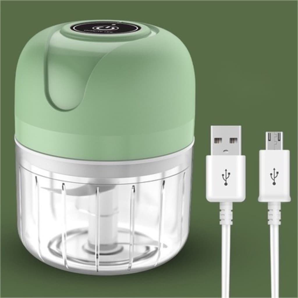 Mini Processador Triturador Sem Fio Elétrico 250ML De Alimentos Para Legumes Alho Gengibre