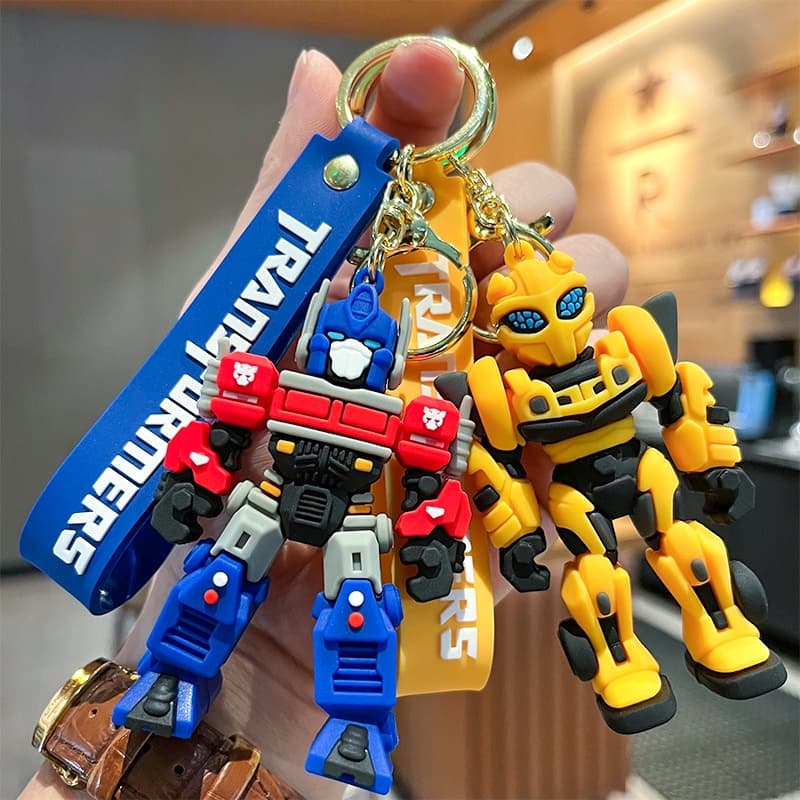 Transformadores Clássicos Figura De Ação 3D Pingente Chaveiro De Carro