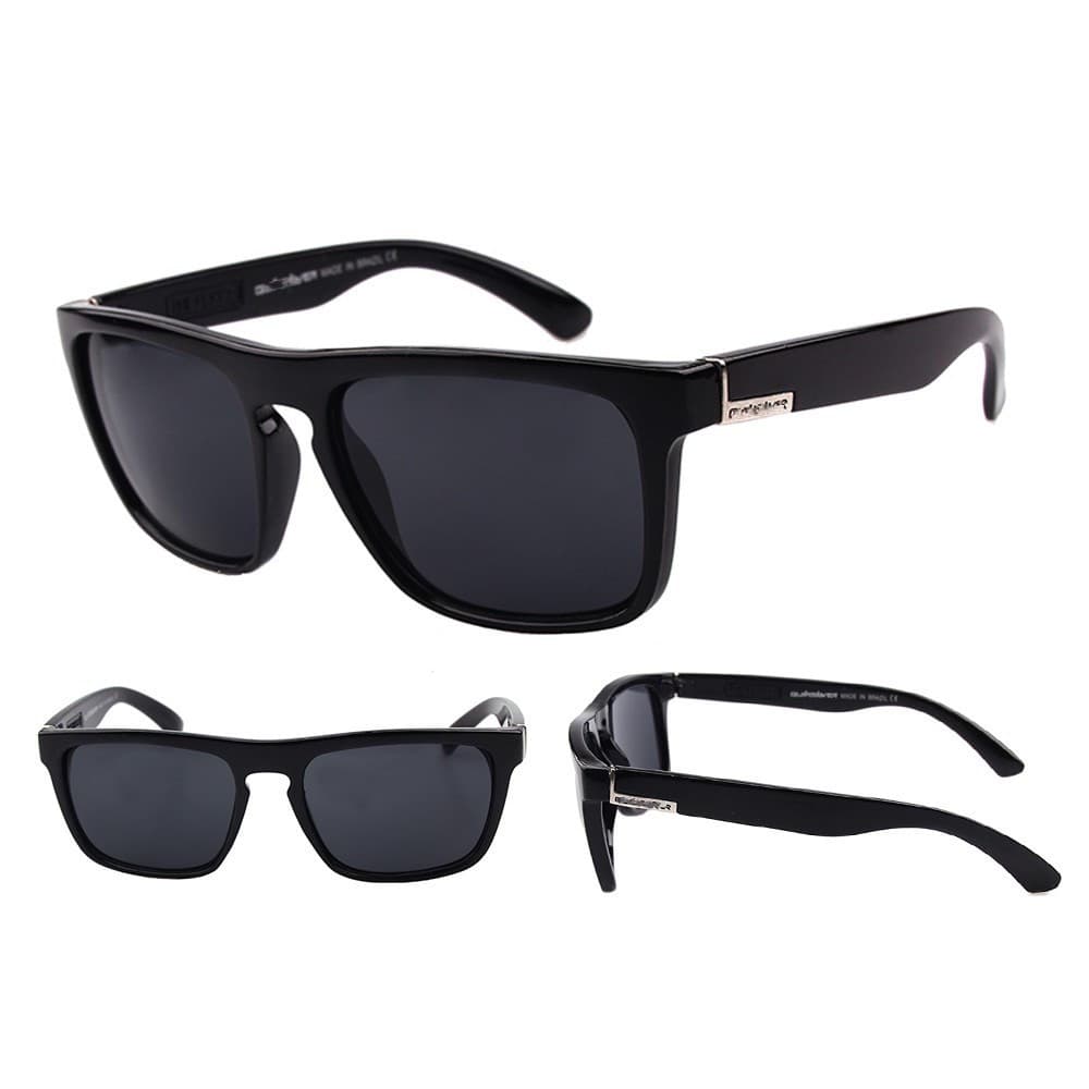 Oculos de Sol preto Classico Moda unissex/Proteção UV400