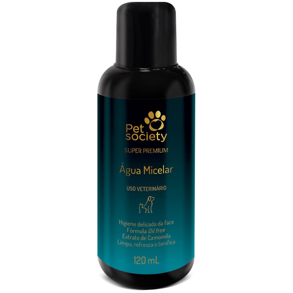 Água Micelar Pet Society Para Cães/Gatos Premium 120ml