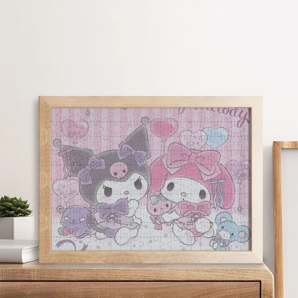Quebra-cabeça Kuromi Melody Puzzle Cartoon Anime Descompressão Adulto Brinquedos Educacionais Crianças Amigos Aniversário Presentes de Férias Al Cute Pet Planet 11.08
