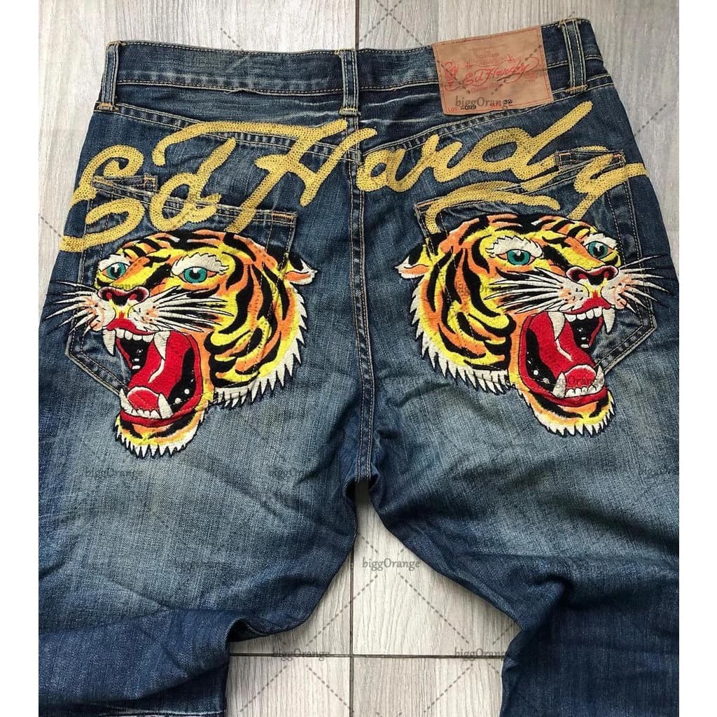 Retro Gótico Anime Impressão Alta Cintura Larga Perna Jeans Homens Y2K Moda Harajuku Casual Todos Os Botões De Fósforo