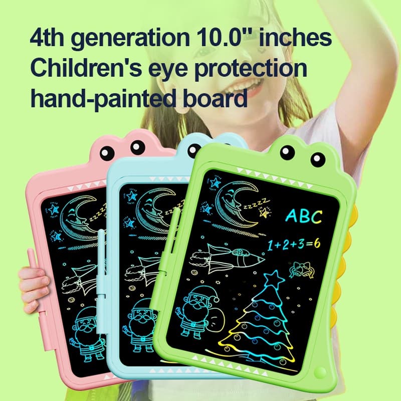 10 Polegada Dinossauro Dos Desenhos Animados LCD Placa De Escrita Eletrônica Prancheta De Desenho Das Crianças Pequeno Q