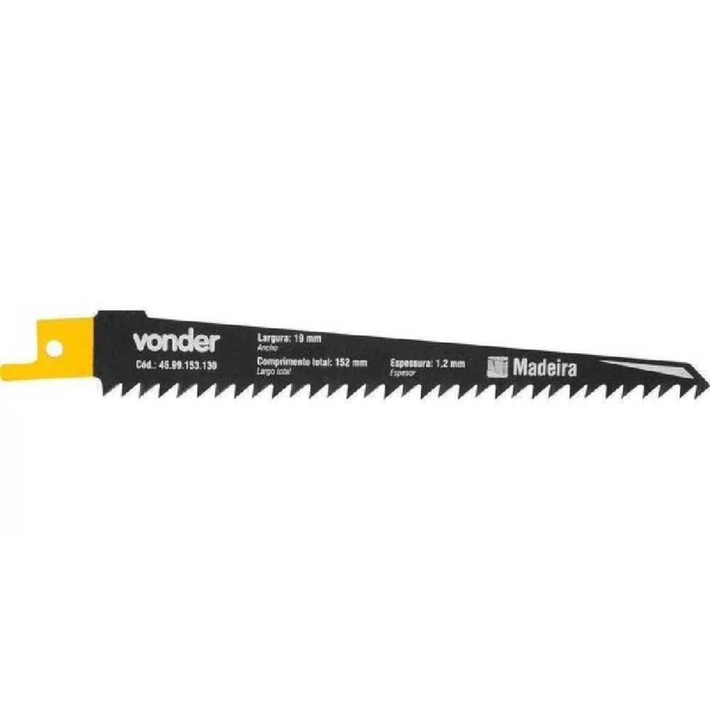 LAMINA P/SERRA SABRE MADEIRA 10D C/2 VONDER