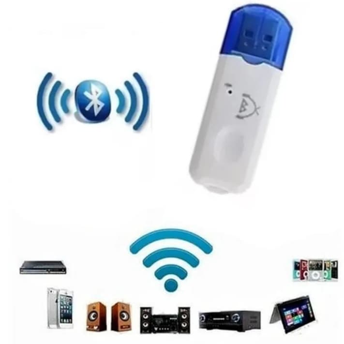 Adaptador Bluetooth USB Receptor de Áudio | Transmissor Wireless para Som, Carro, PC e Caixa de Som | Plug and Play Comp