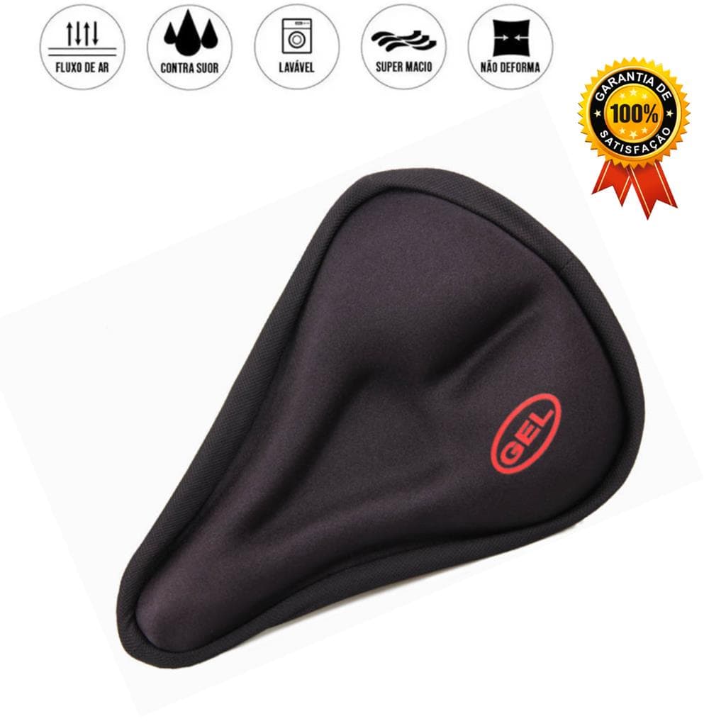 Capa Gel Banco Bike Selim Almofada Forro Bicicleta Ajustavel spinning