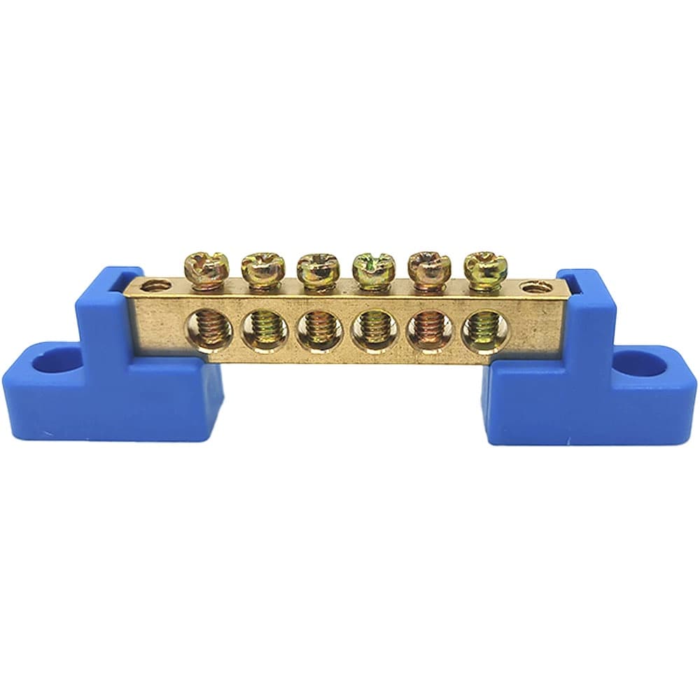 Barramento Universal Neutro Terminal Barra Borne com 6 Furos