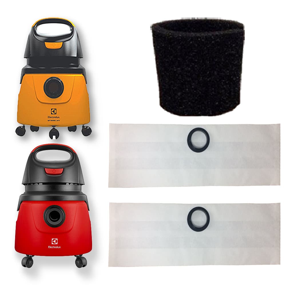 3 Saco Descartável + Filtro para Aspirador de Pó Electrolux GT2000 / GT20N / GT20P - Bocal de 4,5cm